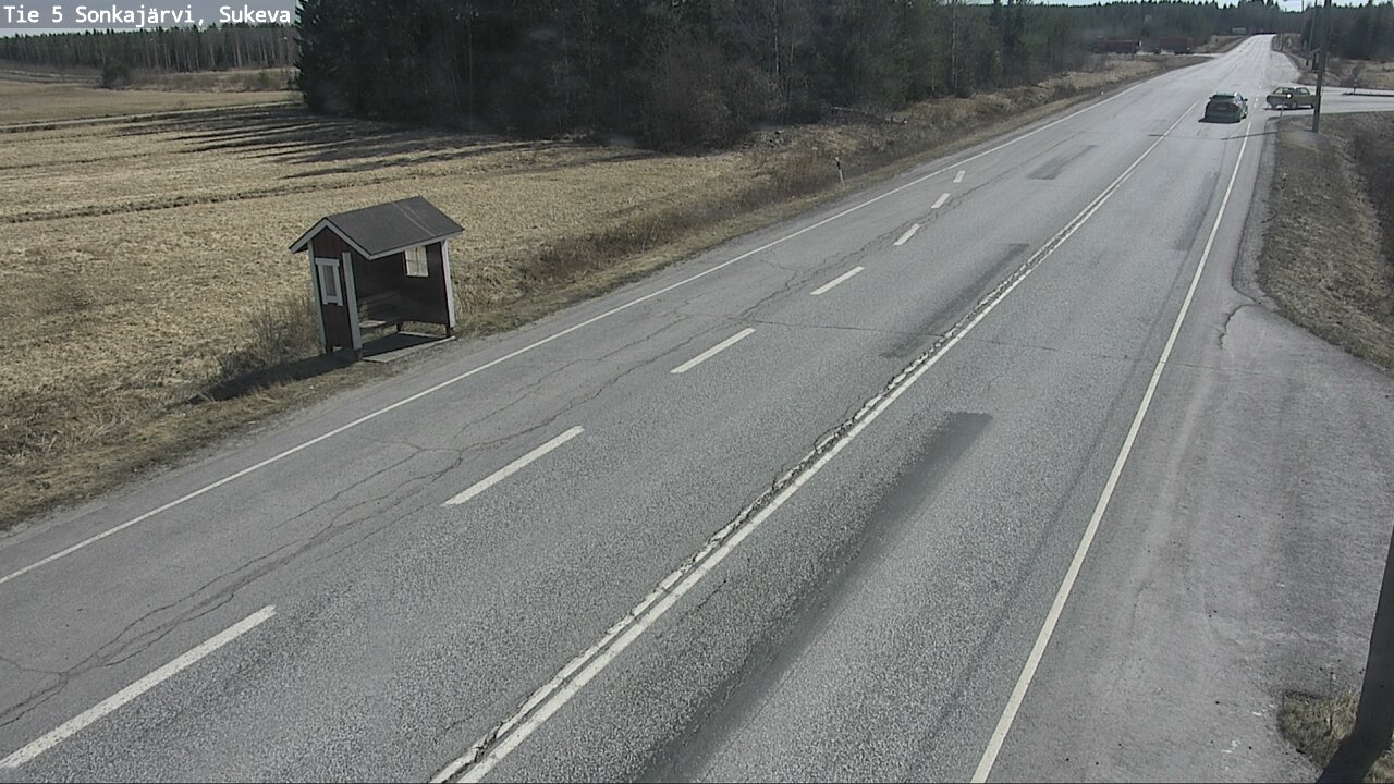 Weather Camera Image Väg 5 Sonkajärvi, Sukeva, Sonkajärvi, Pohjois-Savo