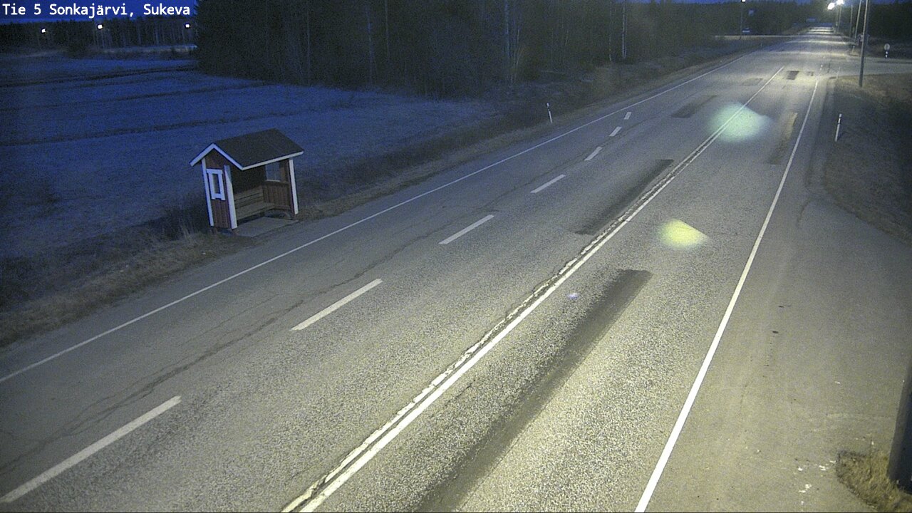 Weather Camera Image Väg 5 Sonkajärvi, Sukeva, Sonkajärvi, Pohjois-Savo
