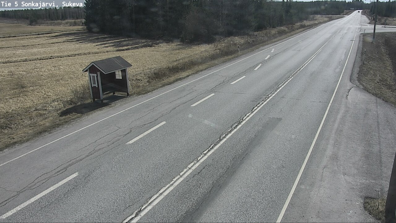 Weather Camera Image Väg 5 Sonkajärvi, Sukeva, Sonkajärvi, Pohjois-Savo