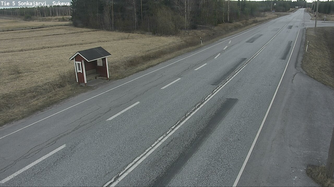 Weather Camera Image Väg 5 Sonkajärvi, Sukeva, Sonkajärvi, Pohjois-Savo