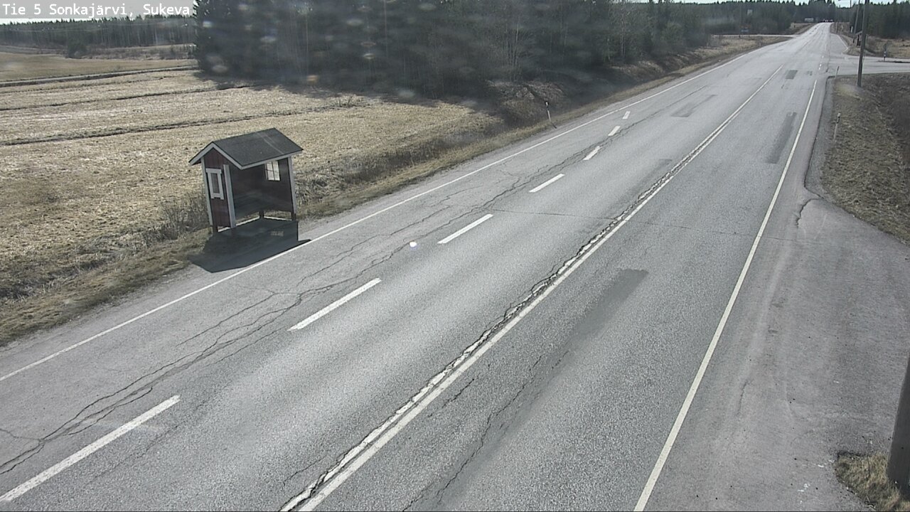 Weather Camera Image Väg 5 Sonkajärvi, Sukeva, Sonkajärvi, Pohjois-Savo