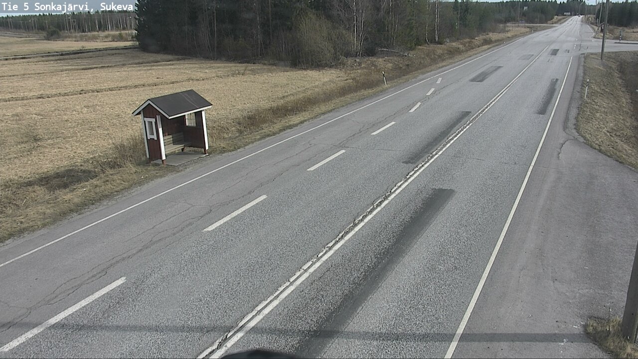 Weather Camera Image Väg 5 Sonkajärvi, Sukeva, Sonkajärvi, Pohjois-Savo
