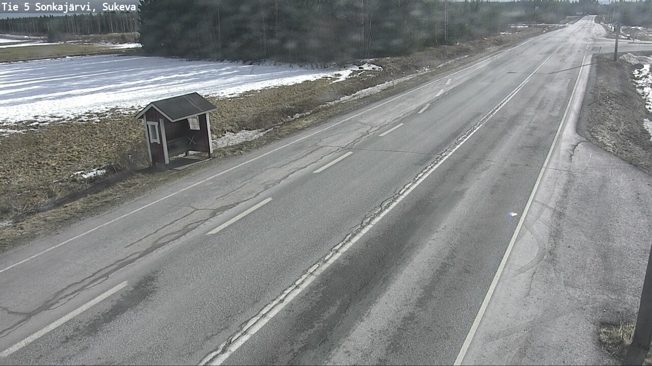 Weather Camera Image Road 5 Sonkajärvi, Sukeva, Sonkajärvi, Pohjois-Savo