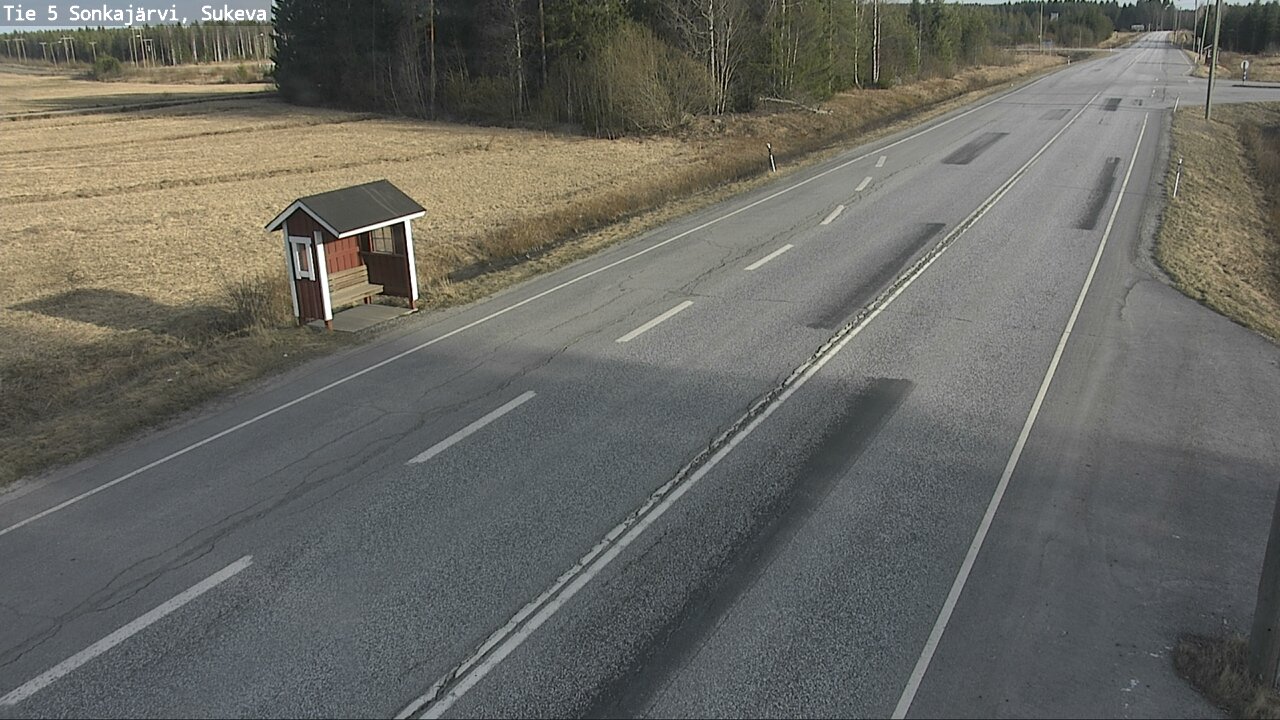 Weather Camera Image Väg 5 Sonkajärvi, Sukeva, Sonkajärvi, Pohjois-Savo