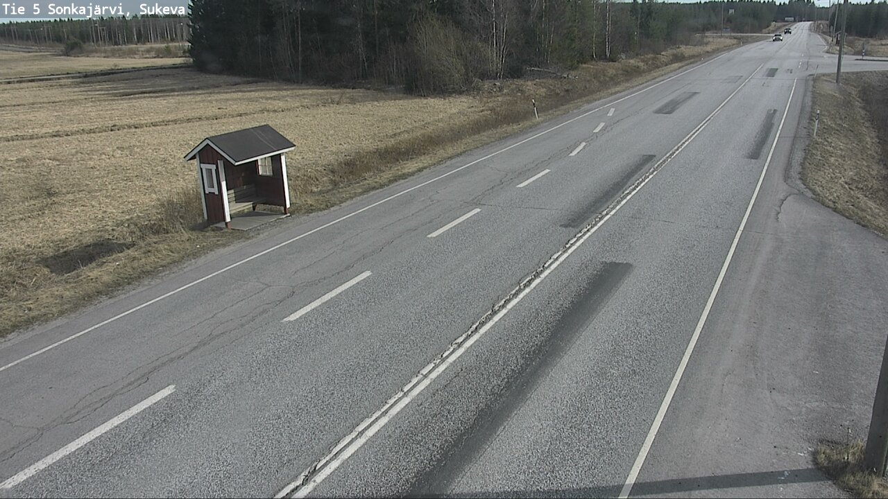 Weather Camera Image Väg 5 Sonkajärvi, Sukeva, Sonkajärvi, Pohjois-Savo
