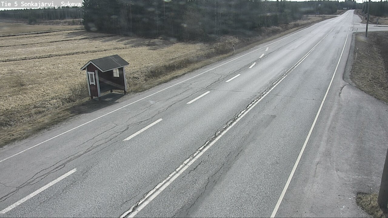 Weather Camera Image Väg 5 Sonkajärvi, Sukeva, Sonkajärvi, Pohjois-Savo
