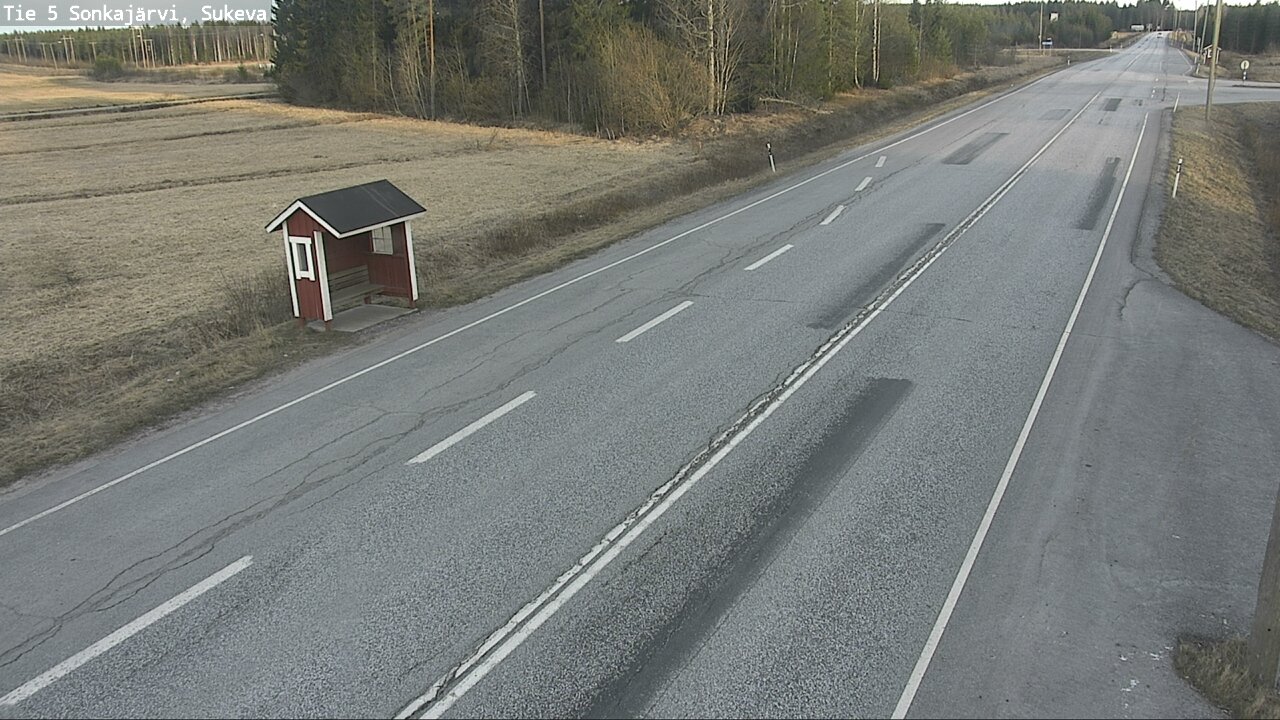 Weather Camera Image Väg 5 Sonkajärvi, Sukeva, Sonkajärvi, Pohjois-Savo