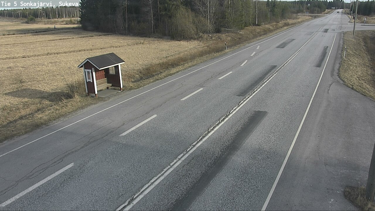 Weather Camera Image Väg 5 Sonkajärvi, Sukeva, Sonkajärvi, Pohjois-Savo