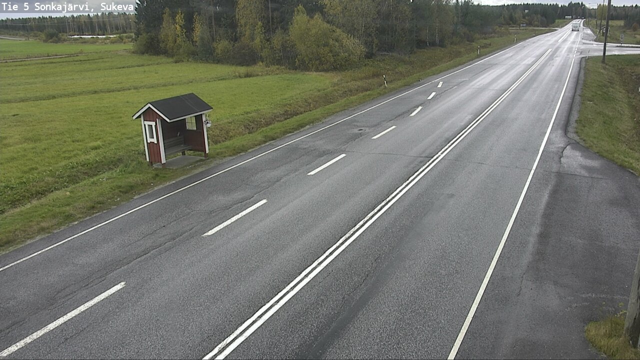 Weather Camera Image Väg 5 Sonkajärvi, Sukeva, Sonkajärvi, Pohjois-Savo