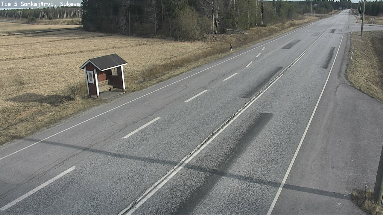 Weather Camera Image Väg 5 Sonkajärvi, Sukeva, Sonkajärvi, Pohjois-Savo