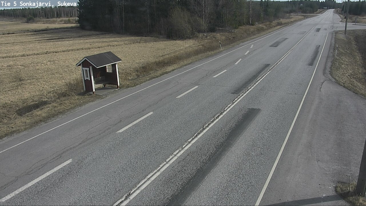 Weather Camera Image Väg 5 Sonkajärvi, Sukeva, Sonkajärvi, Pohjois-Savo