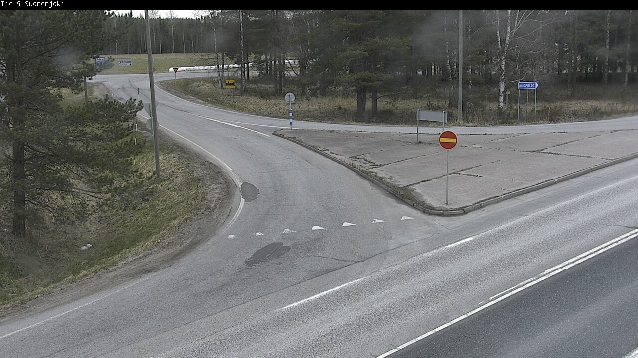 Weather Camera Image Väg 9 Suonenjoki, Purola, Suonenjoki, Pohjois-Savo