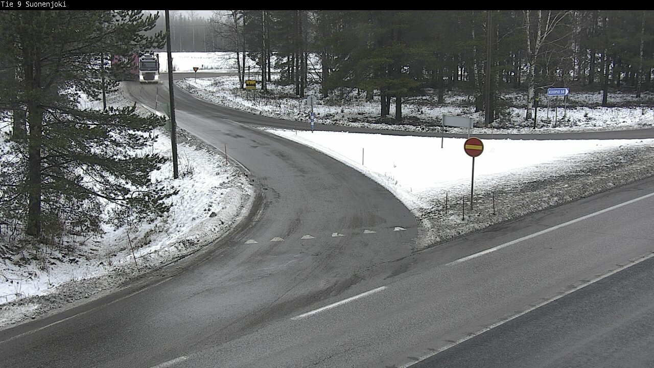 Weather Camera Image Väg 9 Suonenjoki, Purola, Suonenjoki, Pohjois-Savo