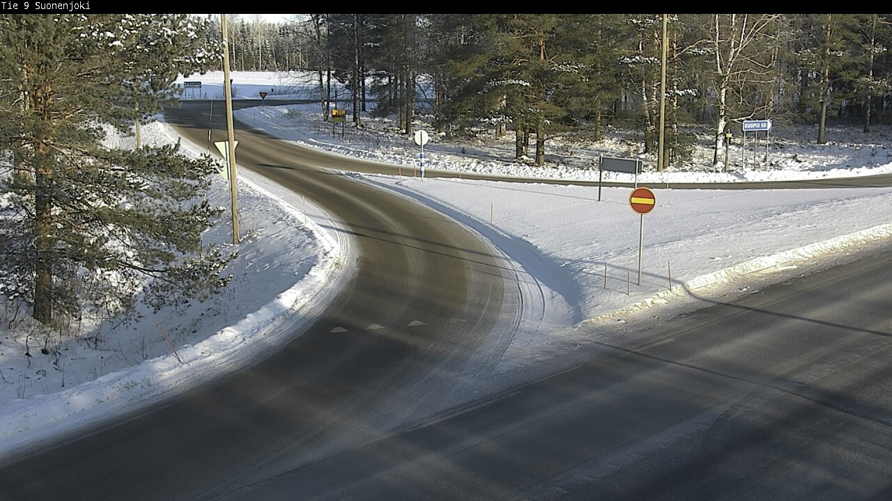 Weather Camera Image Väg 9 Suonenjoki, Purola, Suonenjoki, Pohjois-Savo