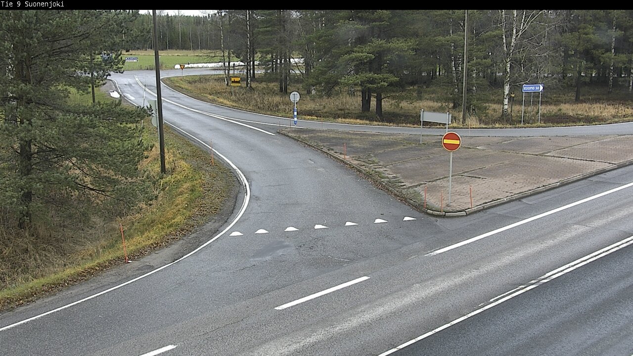 Weather Camera Image Väg 9 Suonenjoki, Purola, Suonenjoki, Pohjois-Savo
