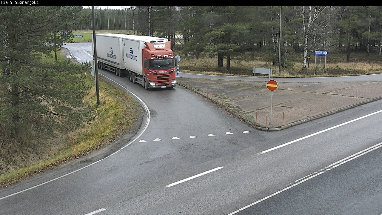 Weather Camera Image Väg 9 Suonenjoki, Purola, Suonenjoki, Pohjois-Savo