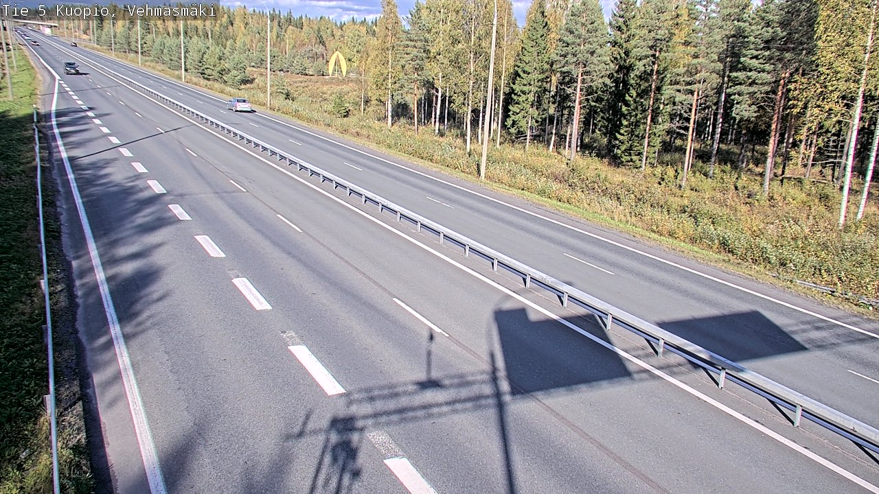Weather Camera Image Väg 5 Kuopio, Vehmasmäki, Kuopio, Pohjois-Savo