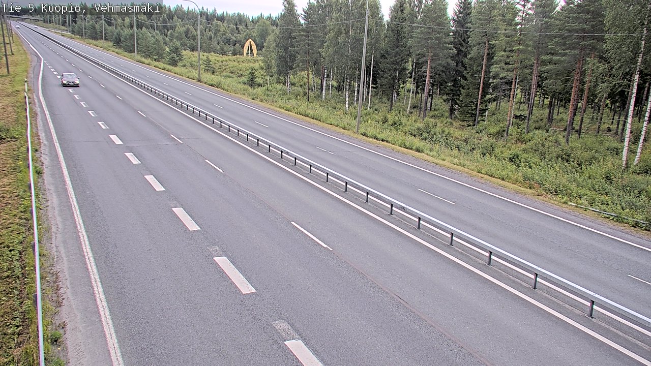 Weather Camera Image Väg 5 Kuopio, Vehmasmäki, Kuopio, Pohjois-Savo