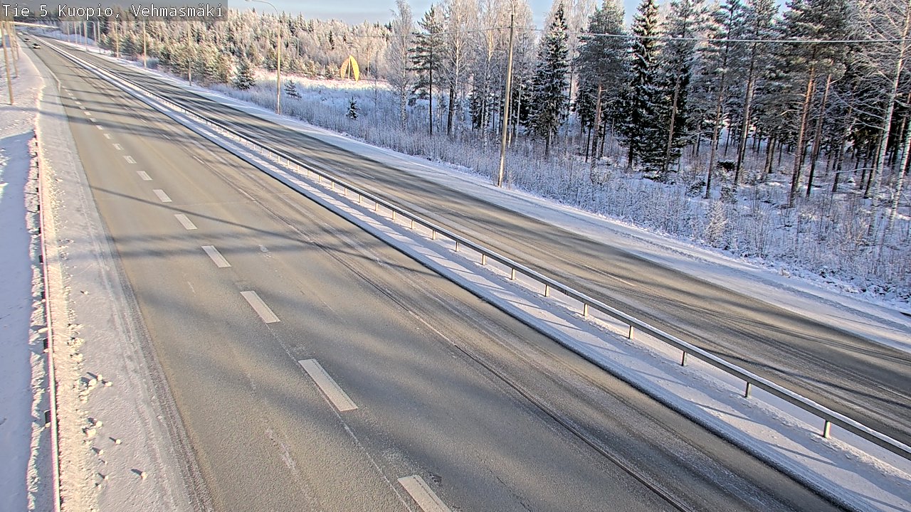 Weather Camera Image Väg 5 Kuopio, Vehmasmäki, Kuopio, Pohjois-Savo