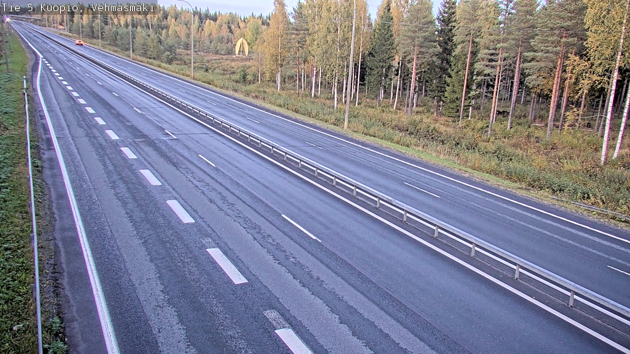 Weather Camera Image Road 5 Kuopio, Vehmasmäki, Kuopio, Pohjois-Savo