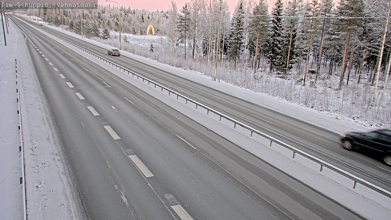 Weather Camera Image Väg 5 Kuopio, Vehmasmäki, Kuopio, Pohjois-Savo