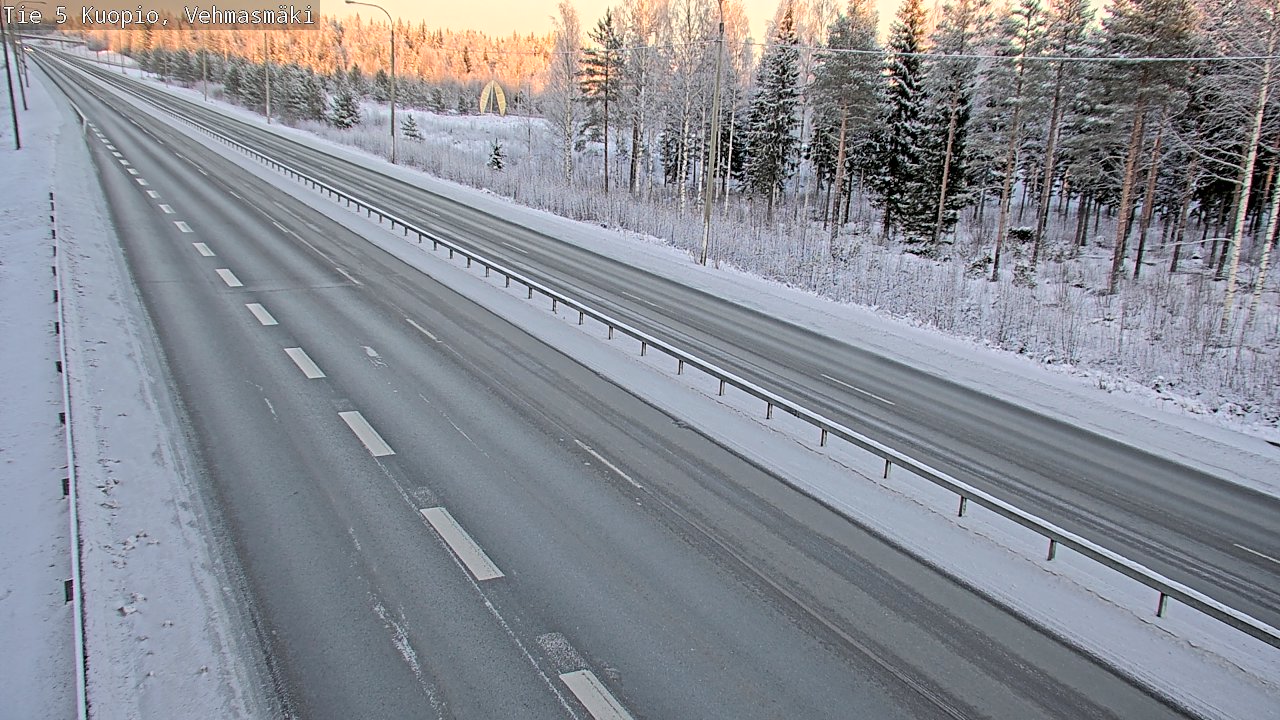 Weather Camera Image Väg 5 Kuopio, Vehmasmäki, Kuopio, Pohjois-Savo