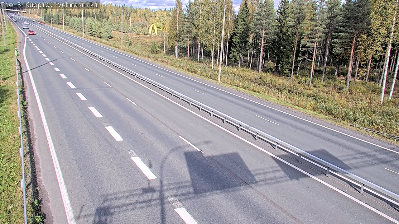 Weather Camera Image Väg 5 Kuopio, Vehmasmäki, Kuopio, Pohjois-Savo