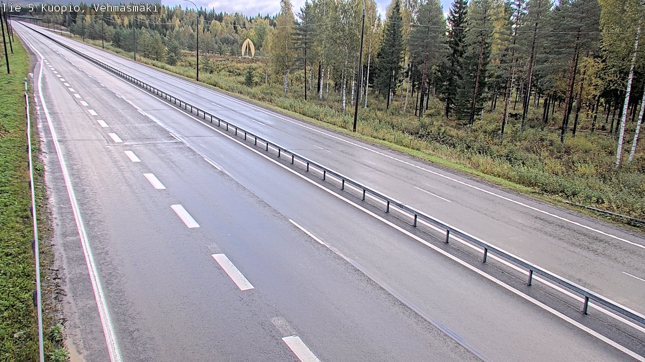 Weather Camera Image Road 5 Kuopio, Vehmasmäki, Kuopio, Pohjois-Savo