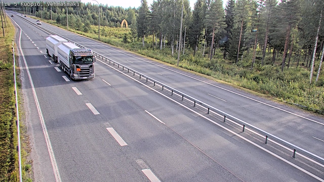 Weather Camera Image Väg 5 Kuopio, Vehmasmäki, Kuopio, Pohjois-Savo