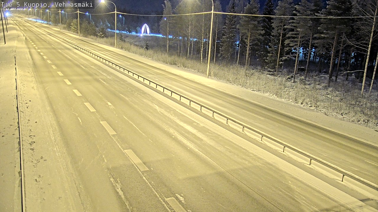 Weather Camera Image Väg 5 Kuopio, Vehmasmäki, Kuopio, Pohjois-Savo