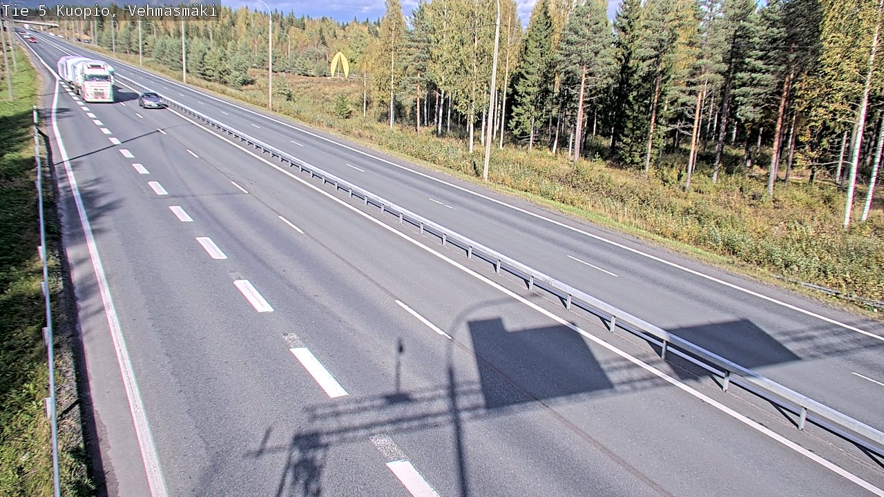 Weather Camera Image Väg 5 Kuopio, Vehmasmäki, Kuopio, Pohjois-Savo