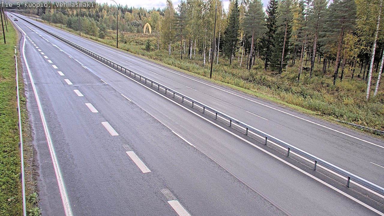 Weather Camera Image Road 5 Kuopio, Vehmasmäki, Kuopio, Pohjois-Savo