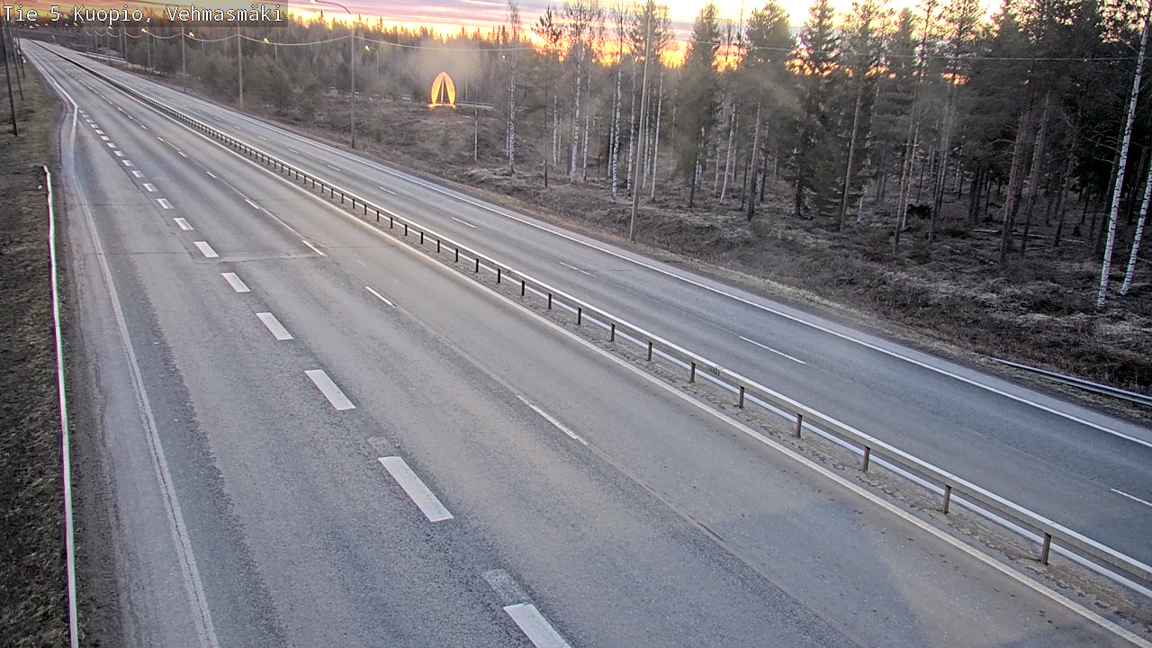 Weather Camera Image Väg 5 Kuopio, Vehmasmäki, Kuopio, Pohjois-Savo