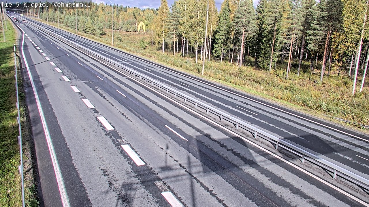 Weather Camera Image Road 5 Kuopio, Vehmasmäki, Kuopio, Pohjois-Savo