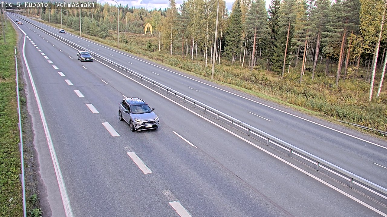 Weather Camera Image Väg 5 Kuopio, Vehmasmäki, Kuopio, Pohjois-Savo
