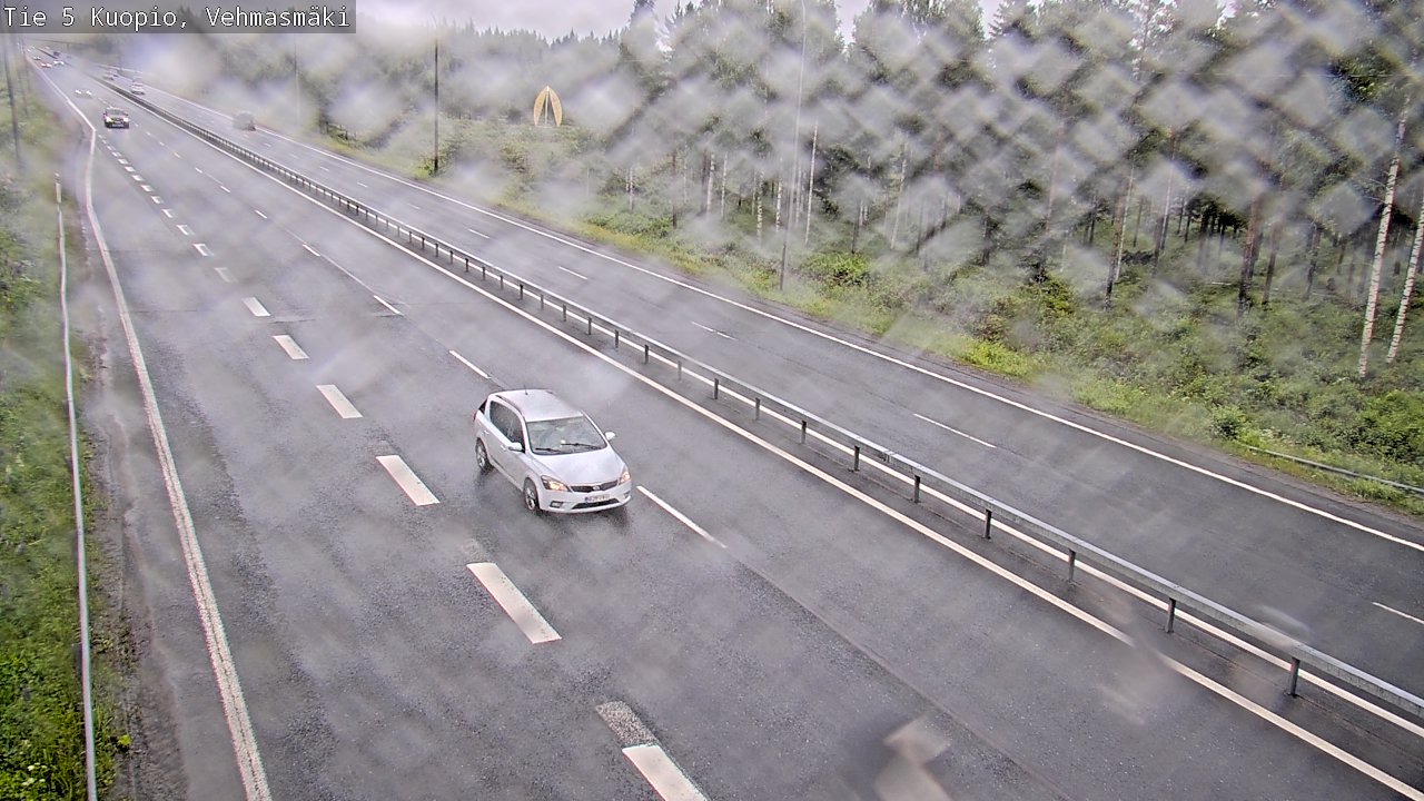 Weather Camera Image Väg 5 Kuopio, Vehmasmäki, Kuopio, Pohjois-Savo