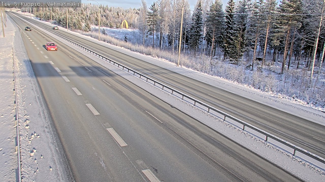 Weather Camera Image Väg 5 Kuopio, Vehmasmäki, Kuopio, Pohjois-Savo