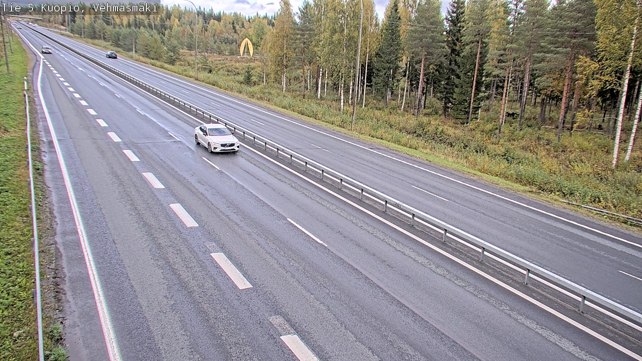 Weather Camera Image Road 5 Kuopio, Vehmasmäki, Kuopio, Pohjois-Savo