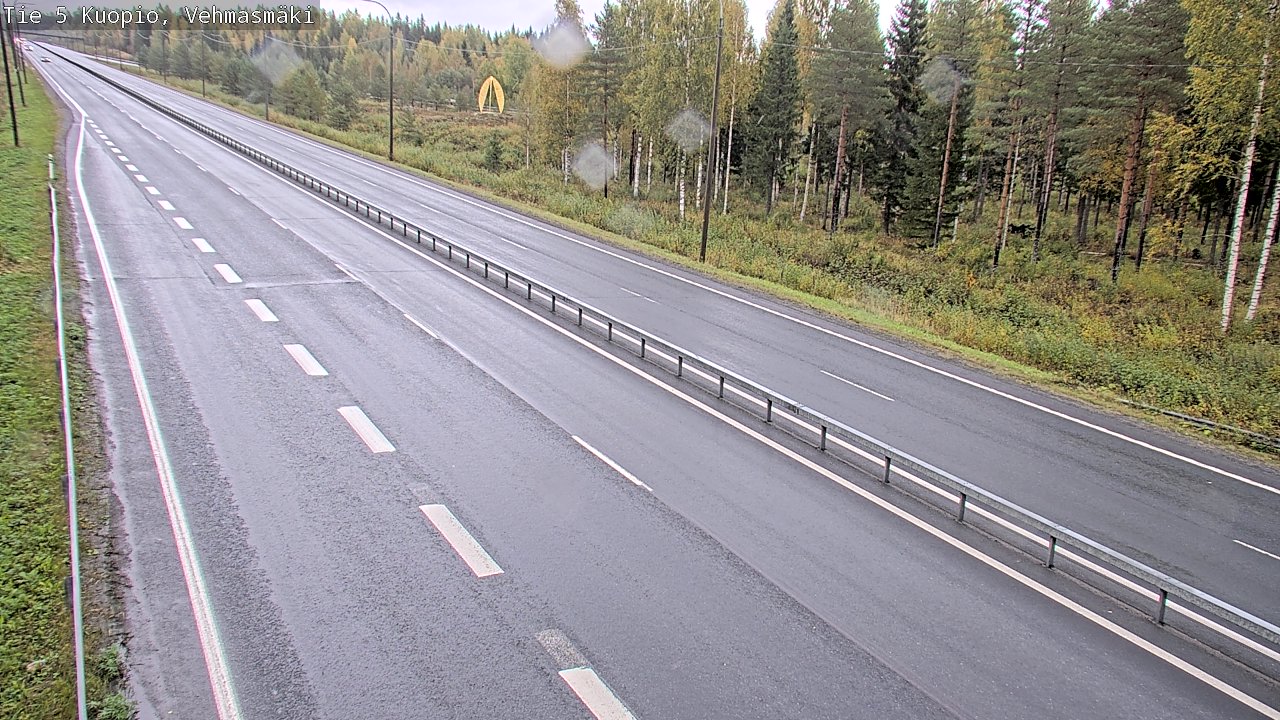 Weather Camera Image Road 5 Kuopio, Vehmasmäki, Kuopio, Pohjois-Savo