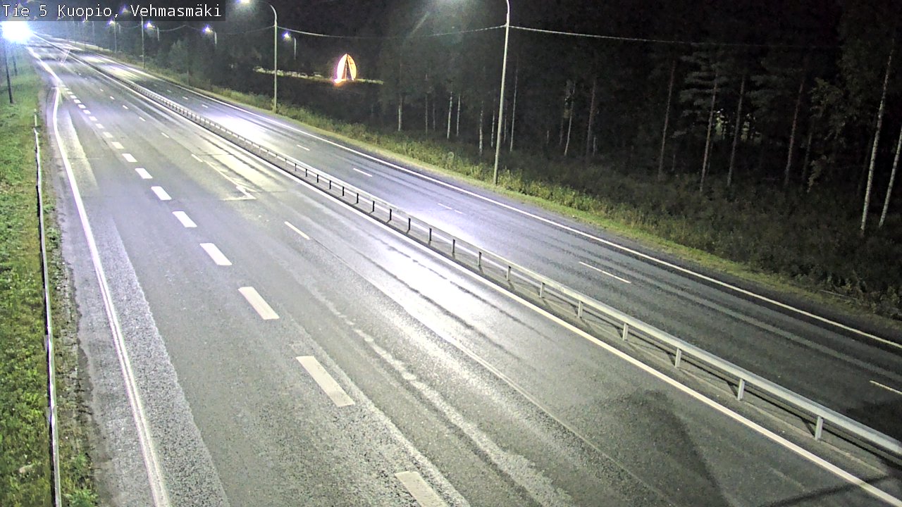Weather Camera Image Road 5 Kuopio, Vehmasmäki, Kuopio, Pohjois-Savo