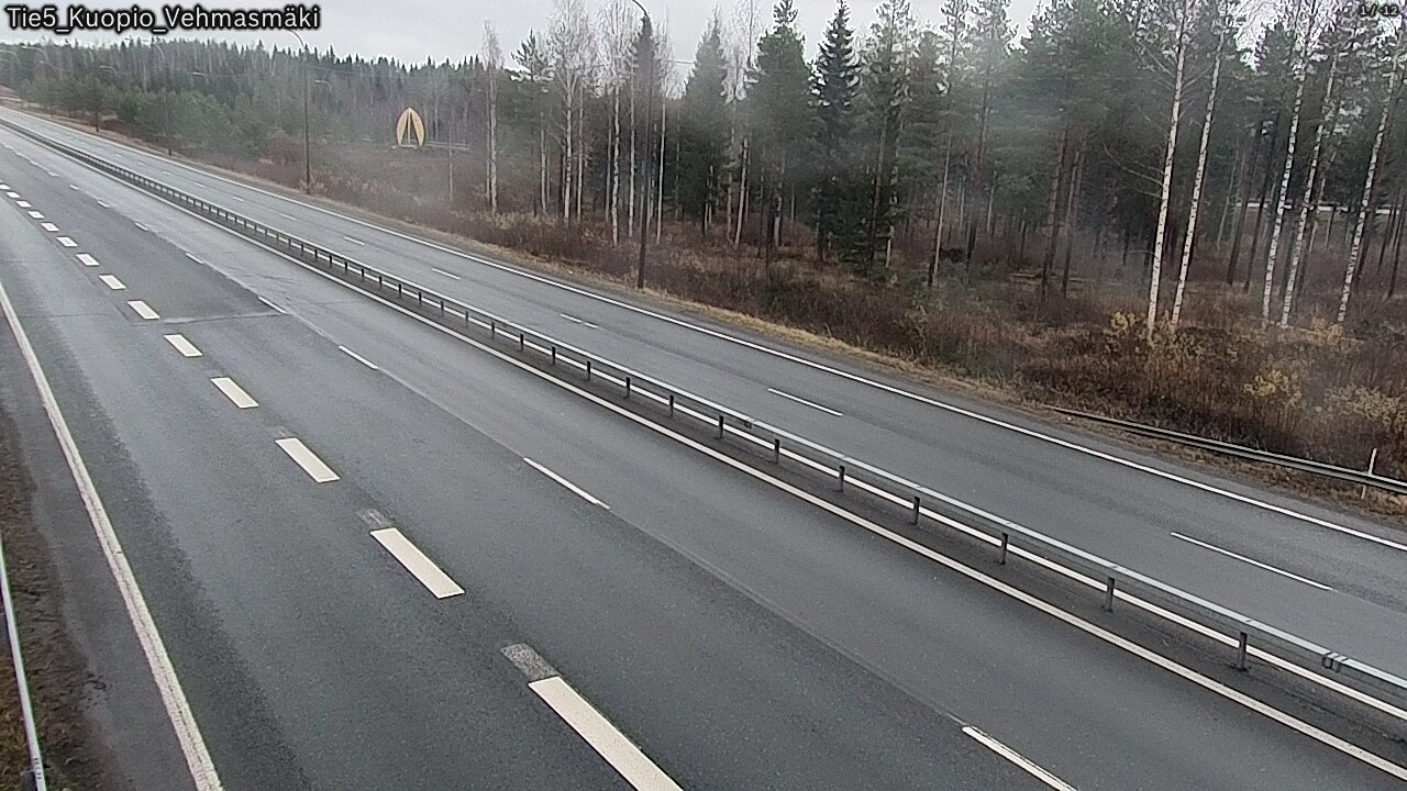 Weather Camera Image Väg 5 Kuopio, Vehmasmäki, Kuopio, Pohjois-Savo