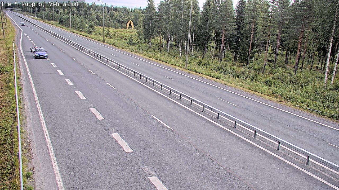 Weather Camera Image Väg 5 Kuopio, Vehmasmäki, Kuopio, Pohjois-Savo