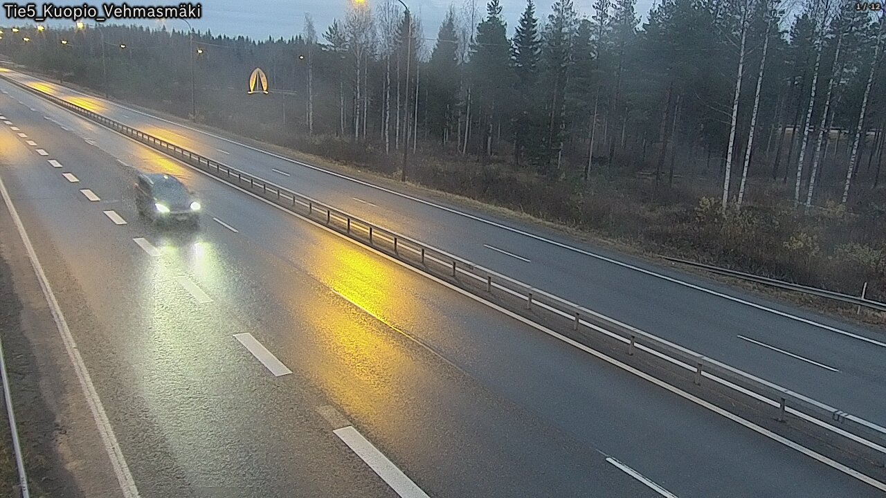 Weather Camera Image Väg 5 Kuopio, Vehmasmäki, Kuopio, Pohjois-Savo
