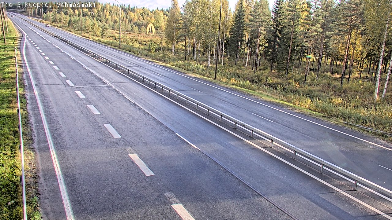 Weather Camera Image Road 5 Kuopio, Vehmasmäki, Kuopio, Pohjois-Savo