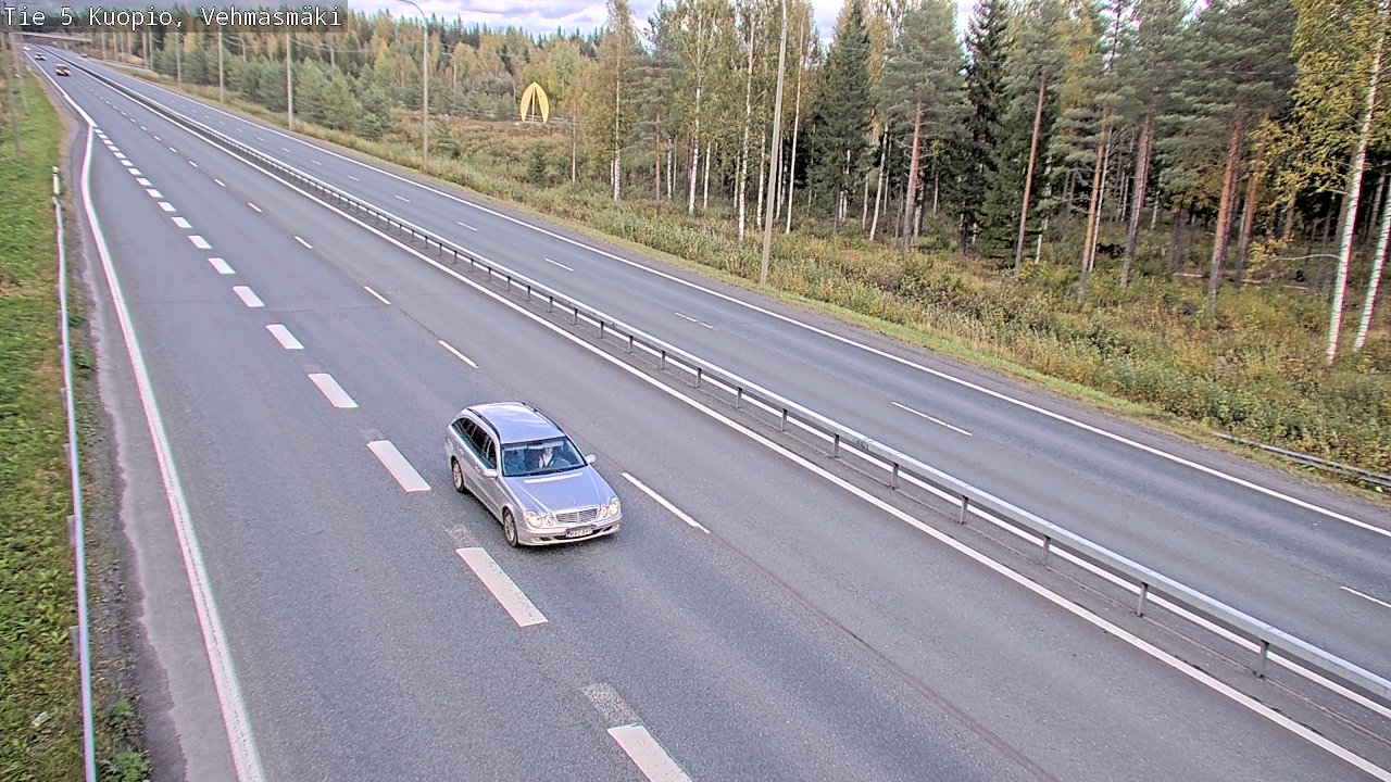 Weather Camera Image Väg 5 Kuopio, Vehmasmäki, Kuopio, Pohjois-Savo