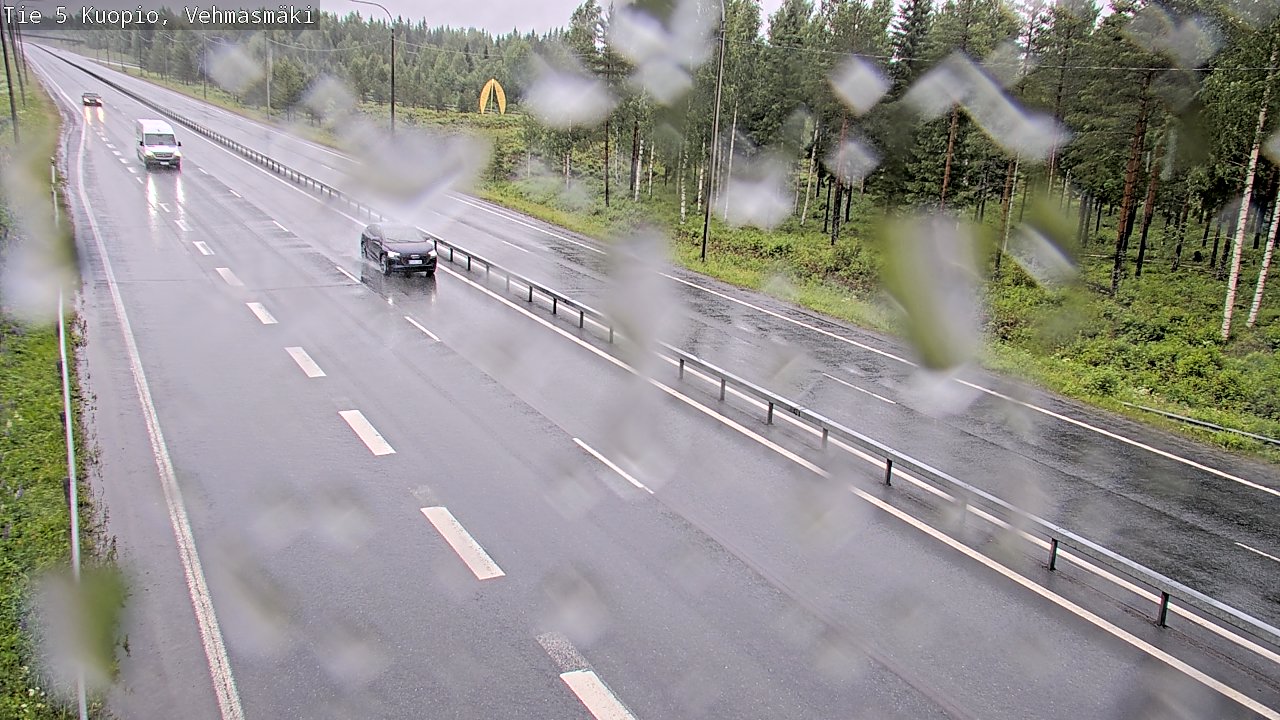 Weather Camera Image Väg 5 Kuopio, Vehmasmäki, Kuopio, Pohjois-Savo