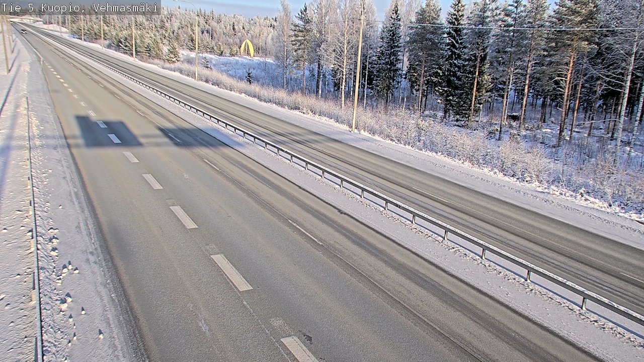 Weather Camera Image Väg 5 Kuopio, Vehmasmäki, Kuopio, Pohjois-Savo