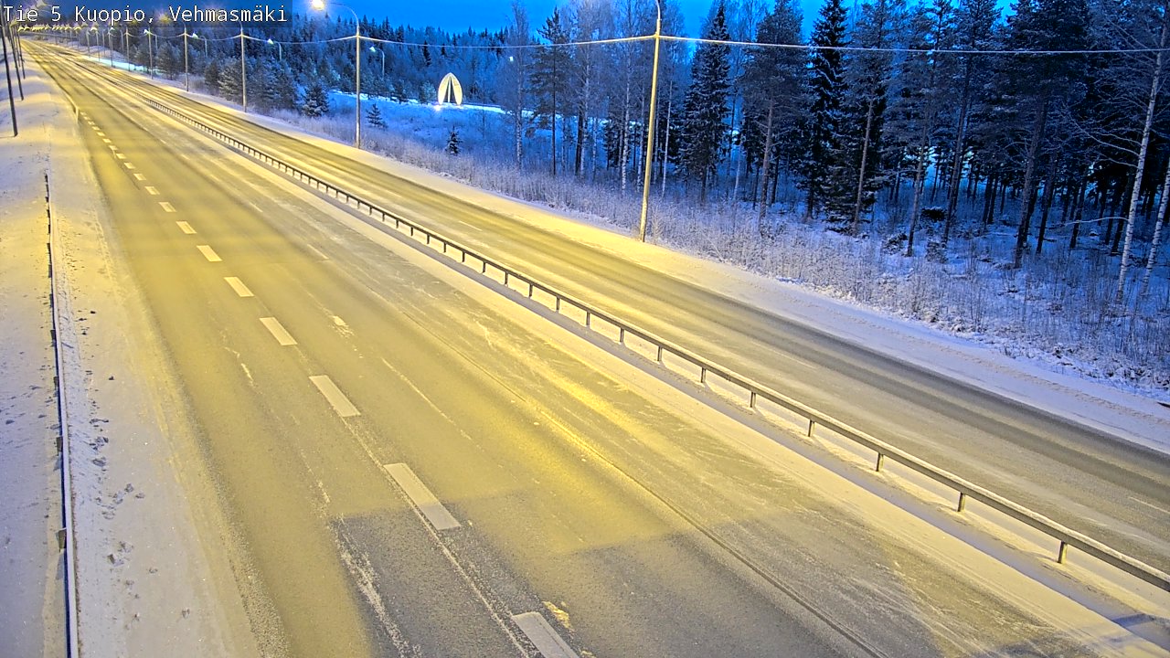 Weather Camera Image Väg 5 Kuopio, Vehmasmäki, Kuopio, Pohjois-Savo