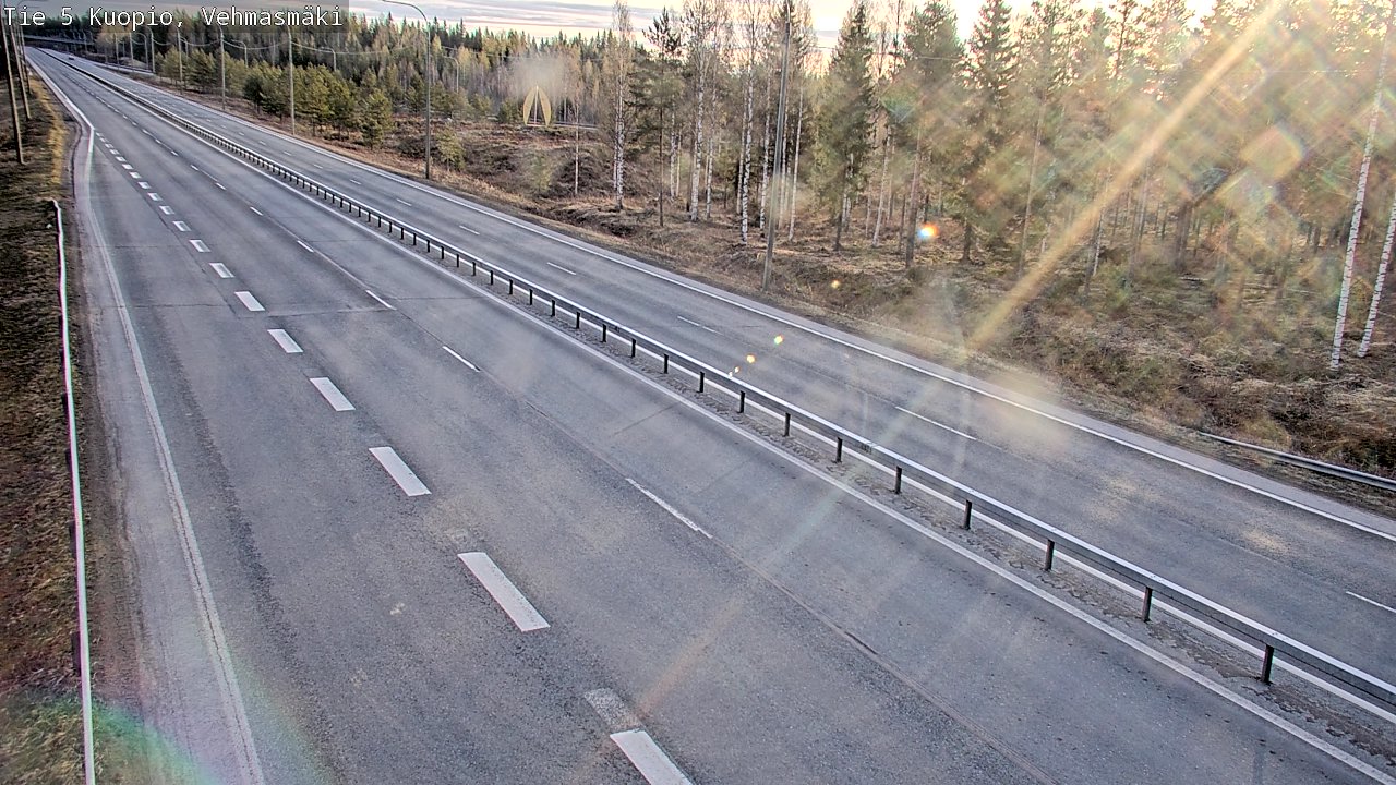 Weather Camera Image Väg 5 Kuopio, Vehmasmäki, Kuopio, Pohjois-Savo