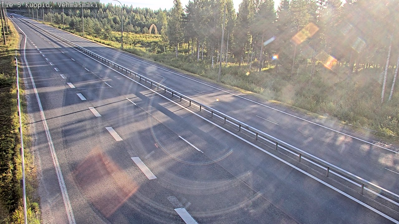 Weather Camera Image Väg 5 Kuopio, Vehmasmäki, Kuopio, Pohjois-Savo